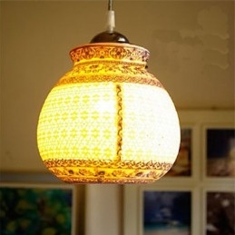 Ρετρό Κεραμικό φωτιστικό Stairs Blue Single Head Chandelier Creative