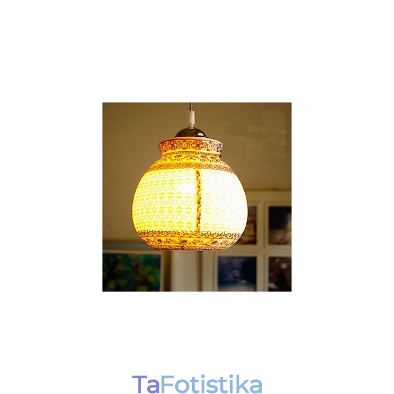 Ρετρό Κεραμικό φωτιστικό Stairs Blue Single Head Chandelier Creative