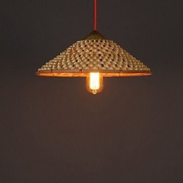 Vintage Farm Straw Bamboo Chandelier Πολυέλαιος Chandelier