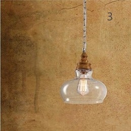 Φωτιστικά και φανάρια καφέ Droplight Crystal Wood Grain