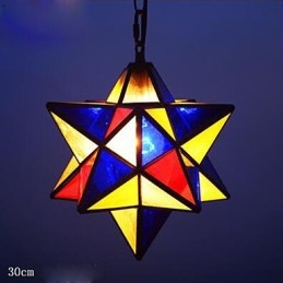 Καλλιτεχνική ατομικότητα 30cm Creative Porch Modern Stars Droplight φωτιστικό