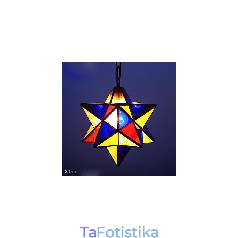 Καλλιτεχνική ατομικότητα 30cm Creative Porch Modern Stars Droplight φωτιστικό