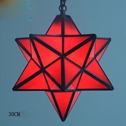 Καλλιτεχνική ατομικότητα 30cm Creative Porch Modern Stars Droplight φωτιστικό