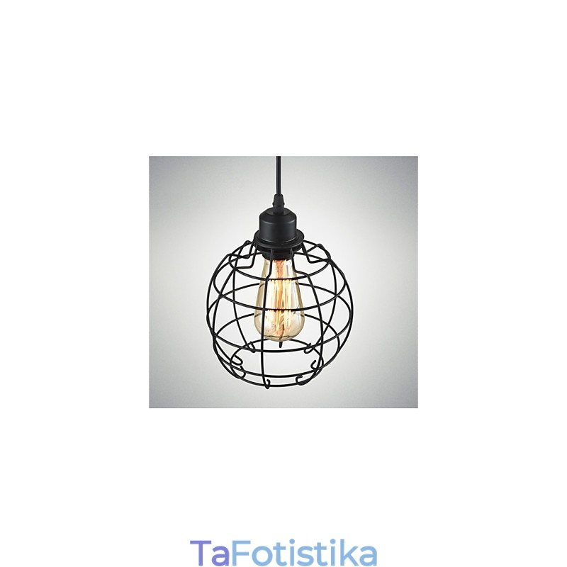 Κρεμαστό Φωτιστικό Πολυέλαιος Edison Συρμάτινο Κλουβί Κρεμαστό Αμπαζούρ οροφής