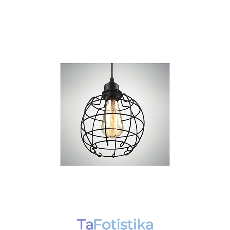 Κρεμαστό Φωτιστικό Πολυέλαιος Edison Συρμάτινο Κλουβί Κρεμαστό Αμπαζούρ οροφής