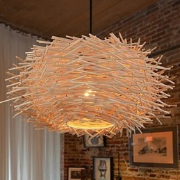 Πολυέλαιος Mini Style Lantern Wood Bamboo
