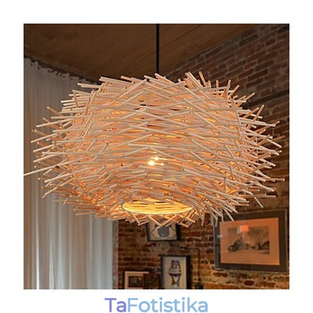 Πολυέλαιος Mini Style Lantern Wood Bamboo Πολυέλαιος Mini Style Lantern Wood Bamboo