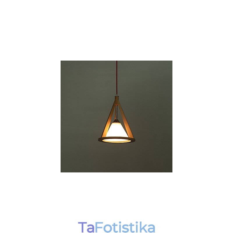 Φωτιστικό Ξύλινου Πολυελαίου Designer Style Κομψός πολυέλαιος σύγχρονου στυλ