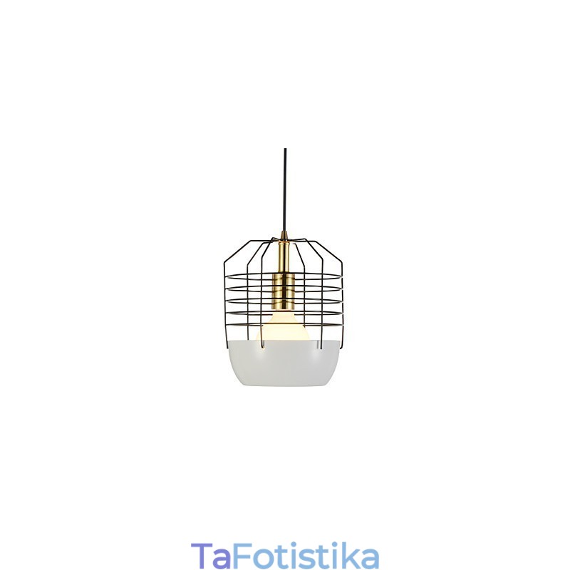 Κρεμαστό φωτιστικό Mini Artistic Spider Web 1 Light Mordern Simplicity Finish Μαύρο Λευκό Πράσινο Κόκκινο ατσάλι από άνθρακα