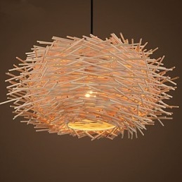 Πολυέλαιος Mini Style Lantern Wood Bamboo