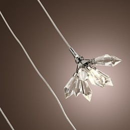 Μοντέρνο, μοντέρνο κρεμαστό φως κρυστάλλου μίνι χρωμίου μεταλλικό