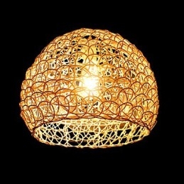 Μοντέρνο Rural Cany Art Woven Rattan Μονό Φωτιστικό σταγονόμετρου