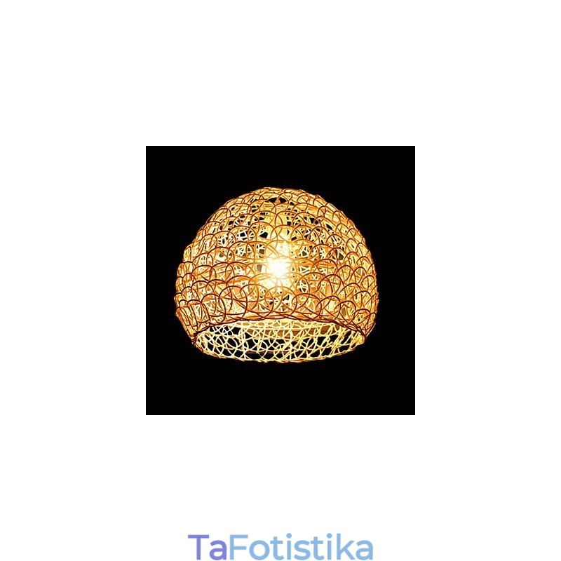 Μοντέρνο Rural Cany Art Woven Rattan Μονό Φωτιστικό σταγονόμετρου