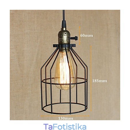 Συμβόλαιο American Rural Industry Single Head Of Creative Small Hob Iron Chandelier Συμβόλαιο American Rural Industry Single Head Of Creative Small Hob Iron Chandelier