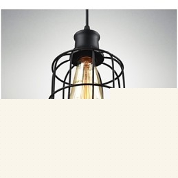 Κρεμαστό φωτιστικό Edison Vintage Φωτιστικό Πολυέλαιος Κλουβί αμπαζούρ