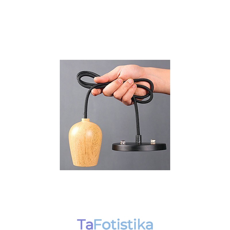 Country Mini Style Others Wood Bamboo Pendent Light Garage