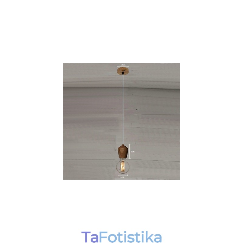 Country Mini Style Others Wood Bamboo Pendent Light Garage