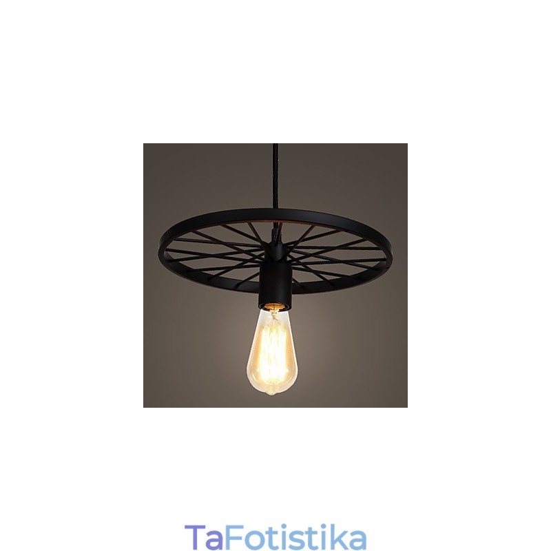 Σοφίτα Ρετρό Κρεμαστό Φωτιστικά Αμερικάνικης επαρχίας σφυρήλατο σίδερο Πολυέλαιος τροχός βιομηχανικού στυλ