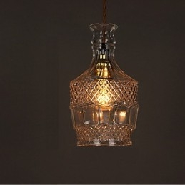 Ρομαντικό μπουκάλι Creative Carved Art Glass Light Πολυέλαιος Κρεμαστό φως