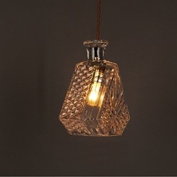 Ρομαντικό μπουκάλι Creative Carved Art Glass Light Πολυέλαιος Κρεμαστό φως