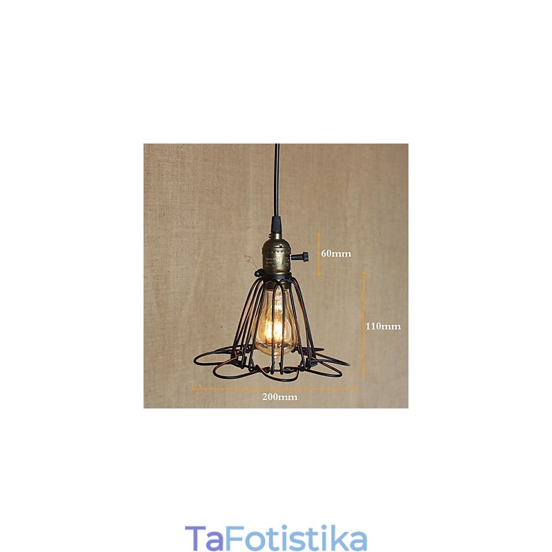 Συμβόλαιο American Rural Industry Single Head Of Creative Small Hob Iron Chandelier