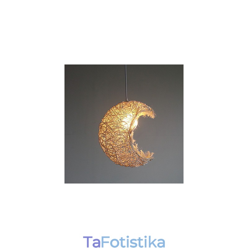 Μοντέρνο Rural Cany Art Woven Rattan Μονό Φωτιστικό σταγονόμετρου