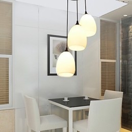 Σύγχρονο και συμβατό L Creative Glass Ball Meals Φωτιστικό πολυελαίου