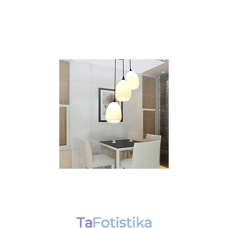 Σύγχρονο και συμβατό L Creative Glass Ball Meals Φωτιστικό πολυελαίου