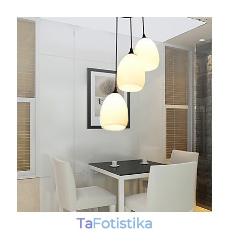 Σύγχρονο και συμβατό L Creative Glass Ball Meals Φωτιστικό πολυελαίου Σύγχρονο και συμβατό L Creative Glass Ball Meals Φωτιστικό πολυελαίου