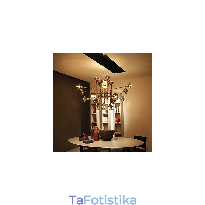 Country Mini Style Ηλεκτροκίνητος Μεταλλικός Πολυέλαιος