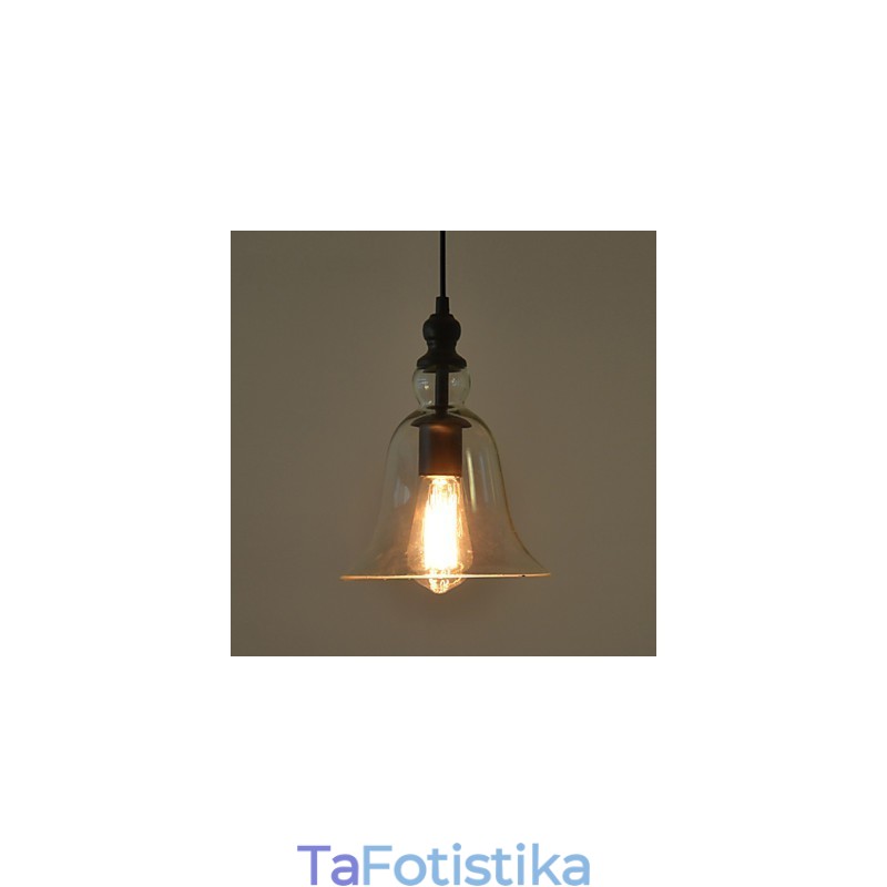 Εκλεκτής ποιότητας βιομηχανικός ρετρό πολυέλαιος από γυαλί δημιουργικό μινιμαλιστικό φωτιστικό κομοδίνου διαφανές χρώμα