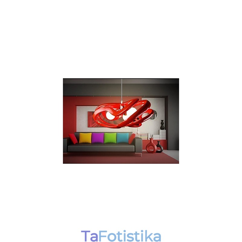Μοντέρνο Σύγχρονο Φωτιστικό Κρεμαστό Ρητίνης Ζωγραφικής