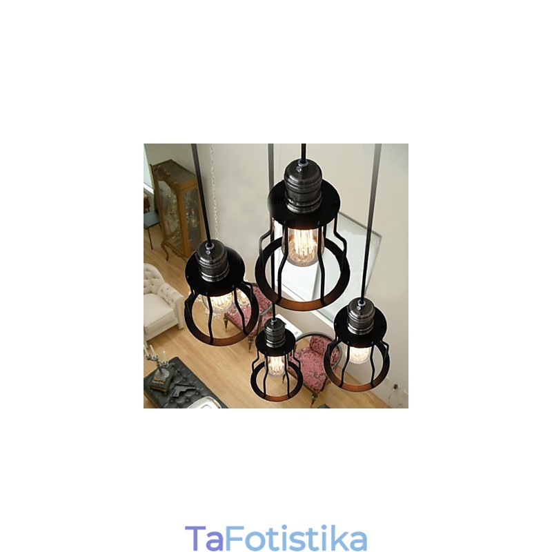 Παραδοσιακό Κλασικό Vintage Μίνι Φωτιστικό Ζωγραφικής Κρεμαστό