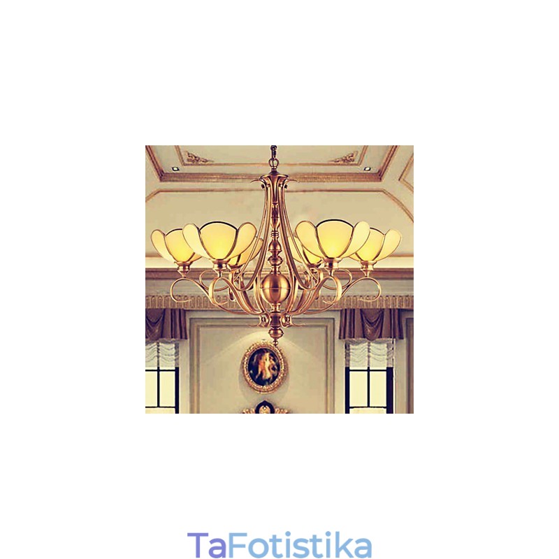 Παραδοσιακός Classic Rustic Lodge ορειχάλκινος μεταλλικός πολυέλαιος