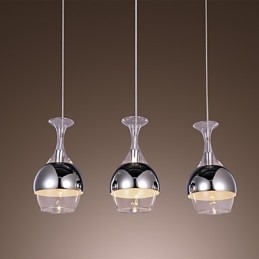 Μοντέρνο Creative 3 Light μενταγιόν σε σχήμα κύλικας