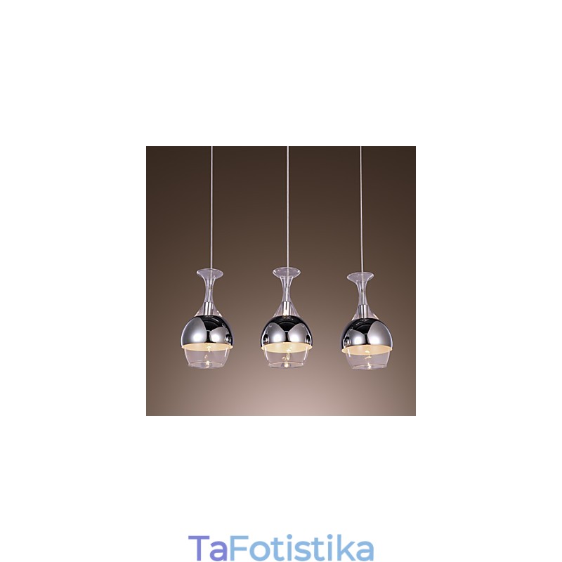 Μοντέρνο Creative 3 Light μενταγιόν σε σχήμα κύλικας