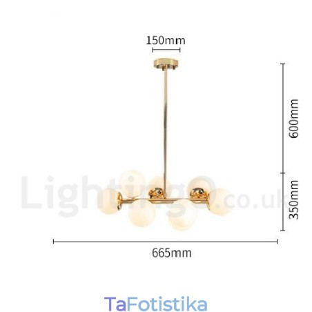 8 Light Modern Contemporary Πολυέλαιος με Glass Shade Light 8 Light Modern Contemporary Πολυέλαιος με Glass Shade Light