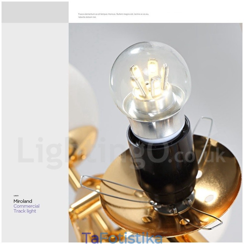 8 Light Modern Contemporary Πολυέλαιος με Glass Shade Light