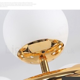 8 Light Modern Contemporary Πολυέλαιος με Glass Shade Light