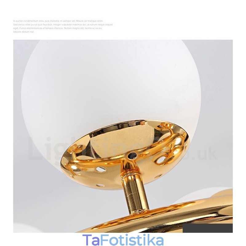 8 Light Modern Contemporary Πολυέλαιος με Glass Shade Light