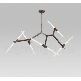 10 Light Modern Contemporary Chandelier Light (Μαύρο Χρυσό)