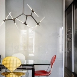 10 Light Modern Contemporary Chandelier Light (Μαύρο Χρυσό)