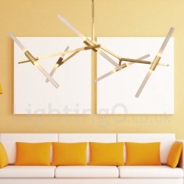 10 Light Modern Contemporary Chandelier Light (Μαύρο Χρυσό)
