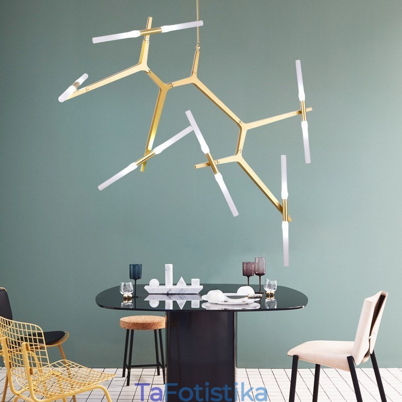 12 Light Modern Contemporary Chandelier Light (Μαύρο χρυσό)