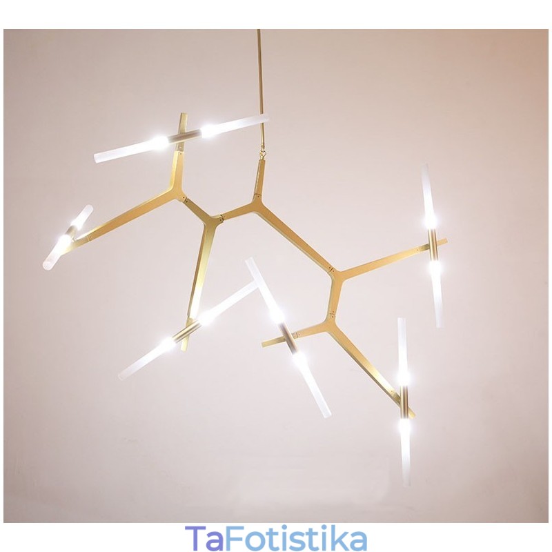 12 Light Modern Contemporary Chandelier Light (Μαύρο χρυσό)