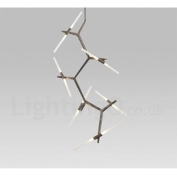 12 Light Modern Contemporary Chandelier Light (Μαύρο χρυσό)