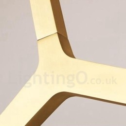 12 Light Modern Contemporary Chandelier Light (Μαύρο χρυσό)
