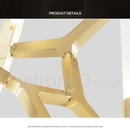 12 Light Modern Contemporary Chandelier Light (Μαύρο χρυσό)