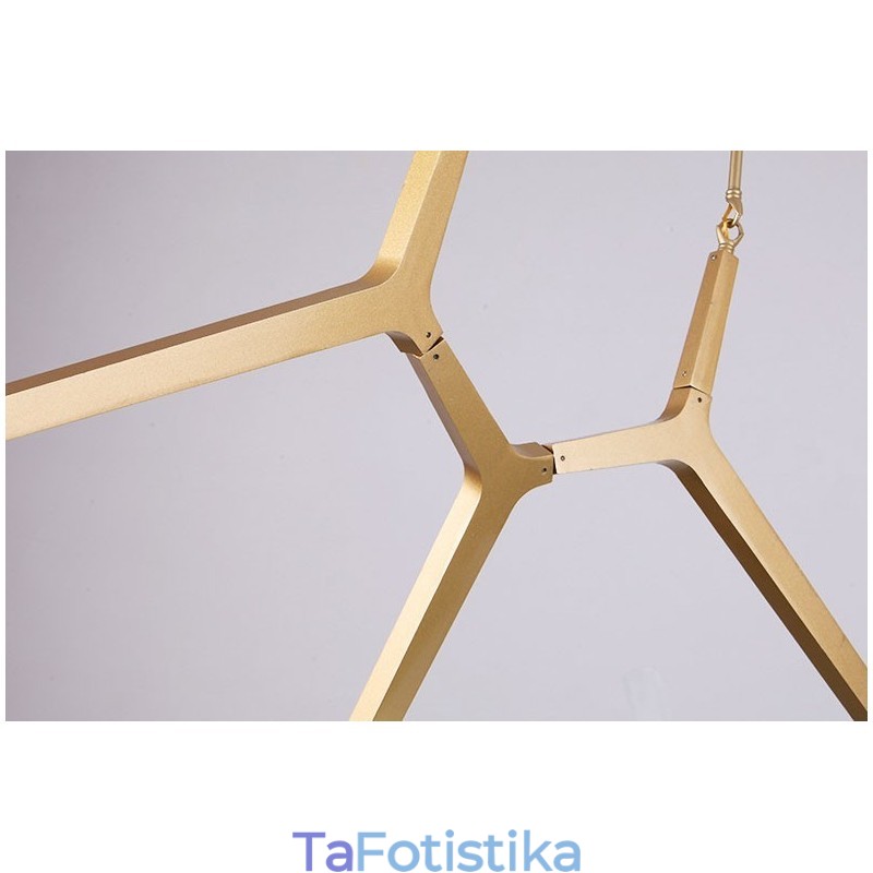12 Light Modern Contemporary Chandelier Light (Μαύρο χρυσό)