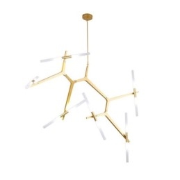12 Light Modern Contemporary Chandelier Light (Μαύρο χρυσό)